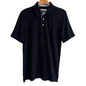 Saint James Navy Blue Stretch Piquet Polo Shirt Men’s Sz M